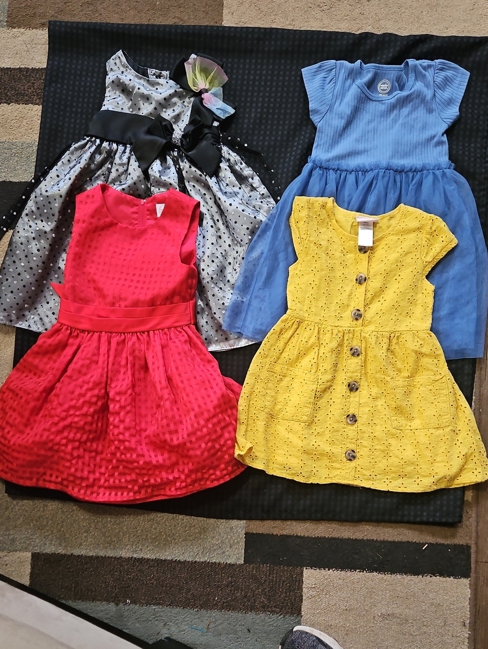 Lot Of 4, Dresses, Size 5, Dressy, Casual, Short Sleeve, Summer